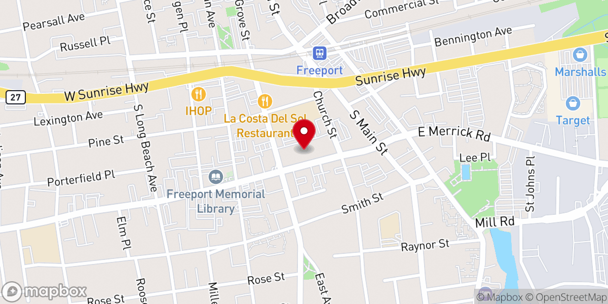 Map showing location of El Gran Yo Soy Pentecostal Church