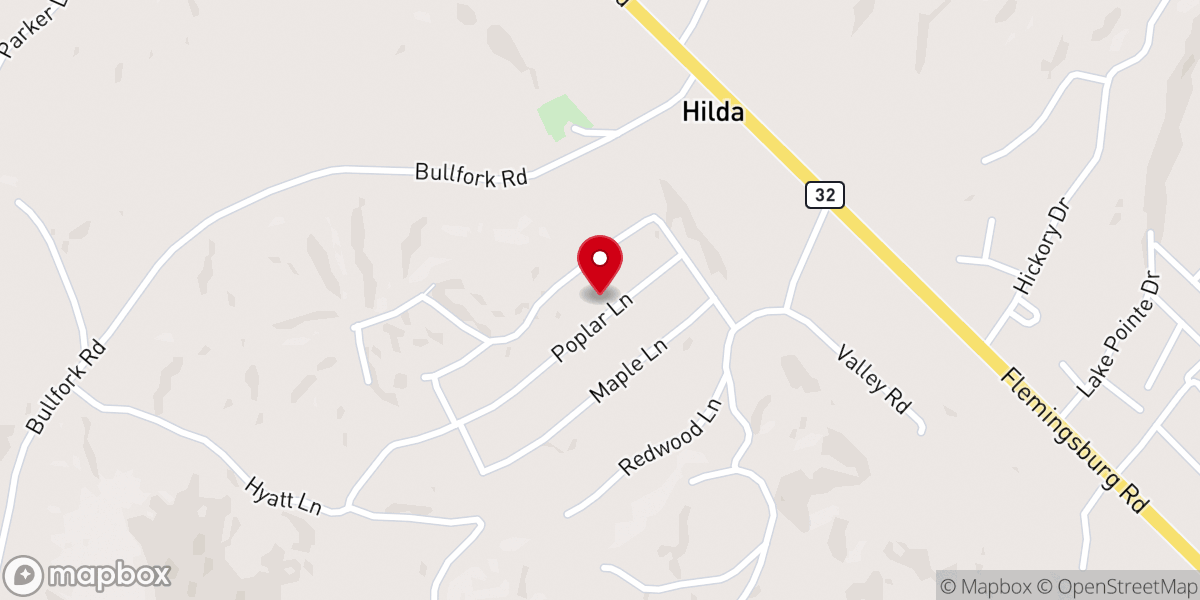 Map showing location of Family of God Baptist Church