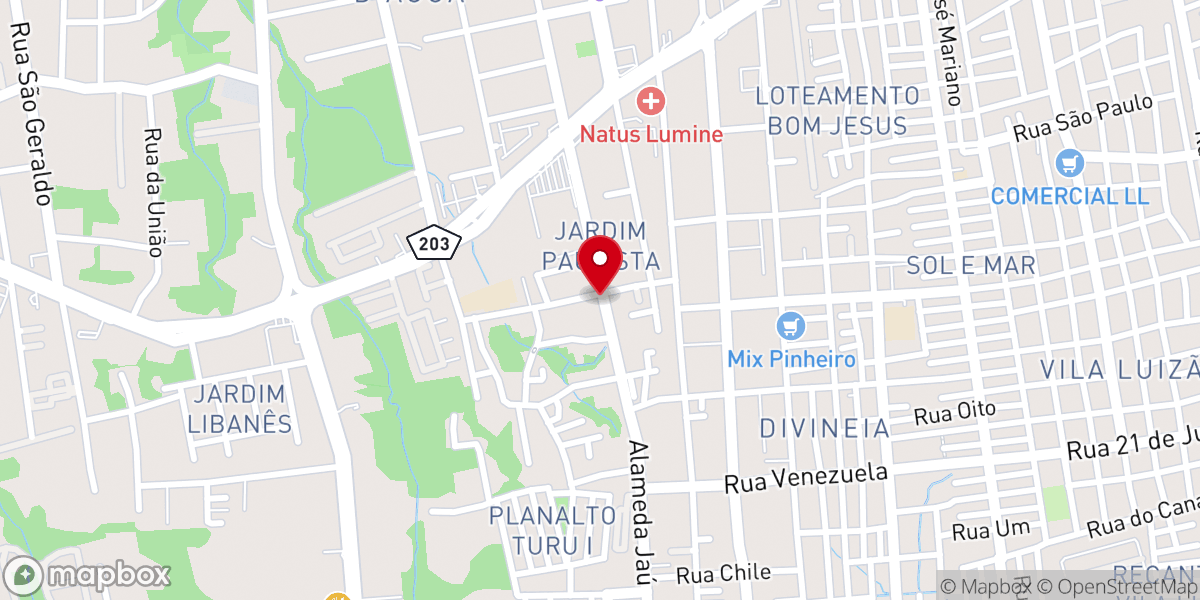 Map showing location of Igreja Casa de Orações para Todos os Povos