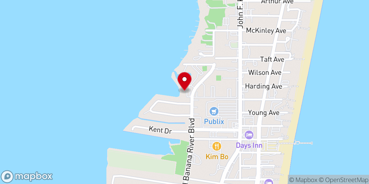 Map showing location of Costa Del Sol Condo Association