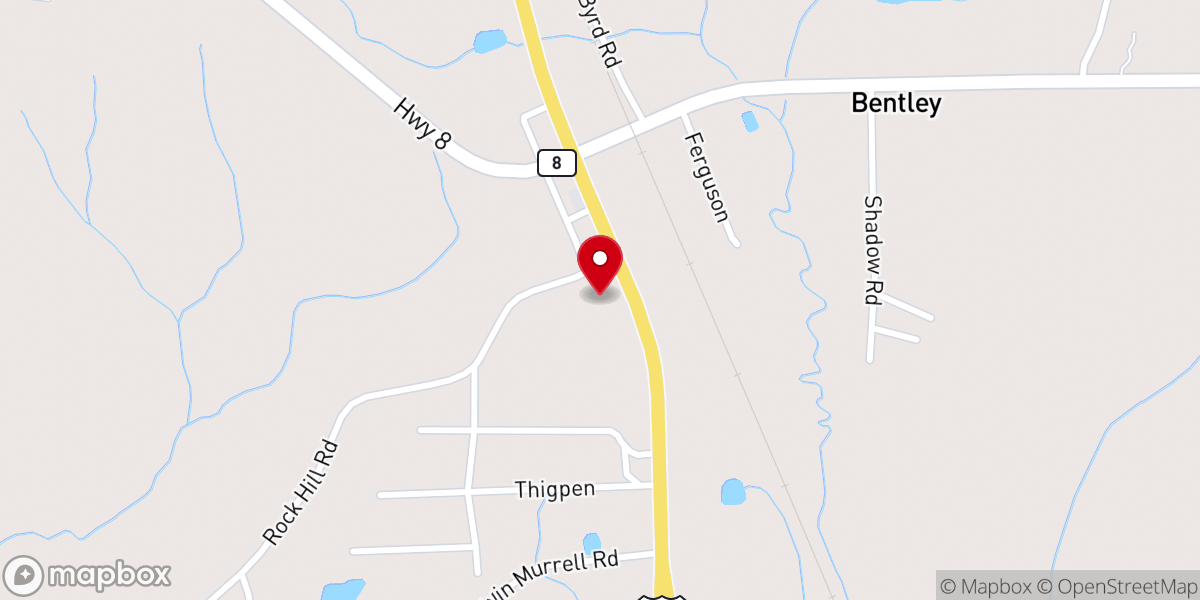 Map showing location of Christway Church