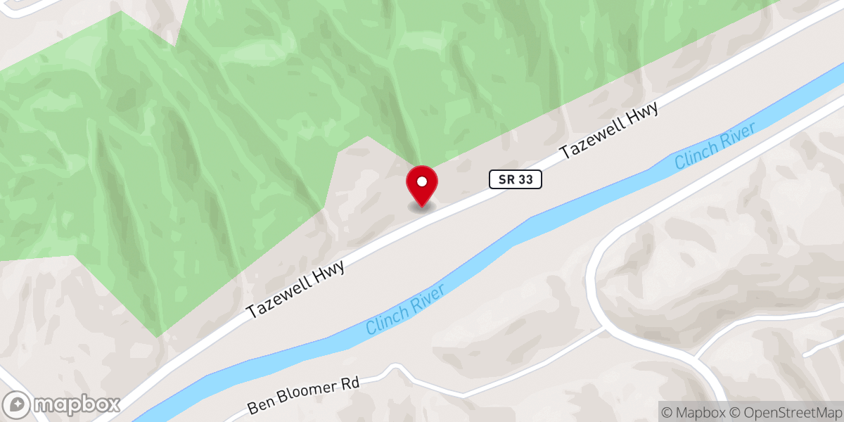 Map showing location of Cedar Grove Baptist Church