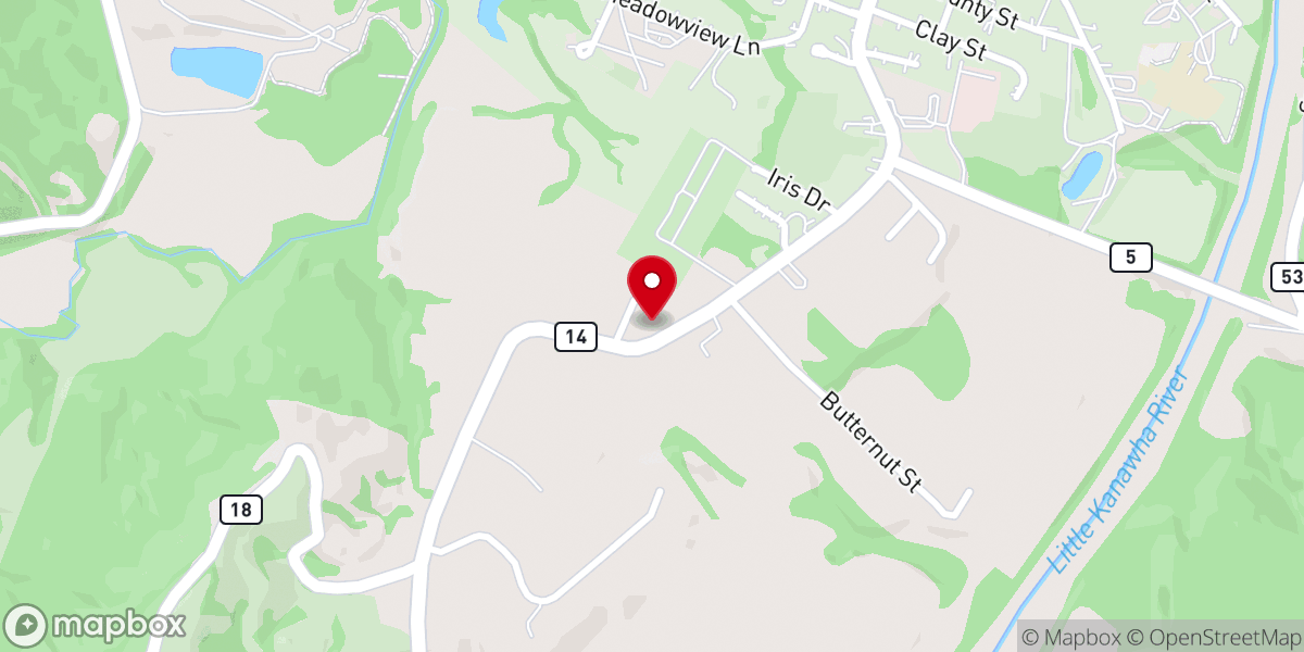 Map showing location of Calvary Apostolic Tabernacle