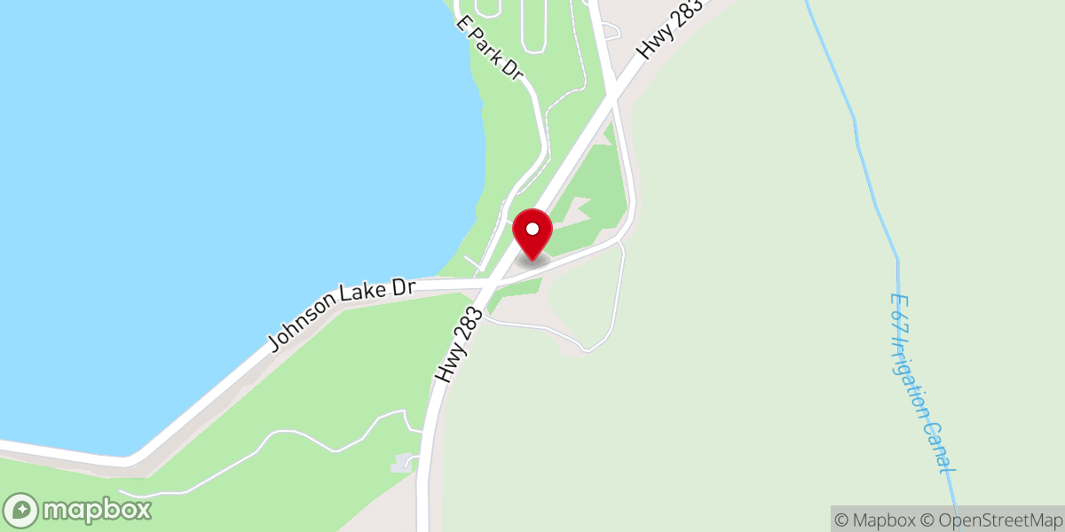 Map showing location of Chapel of the Lake