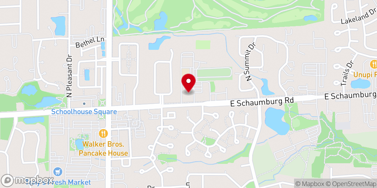 Map showing location of Saint Peter's Lutheran Church