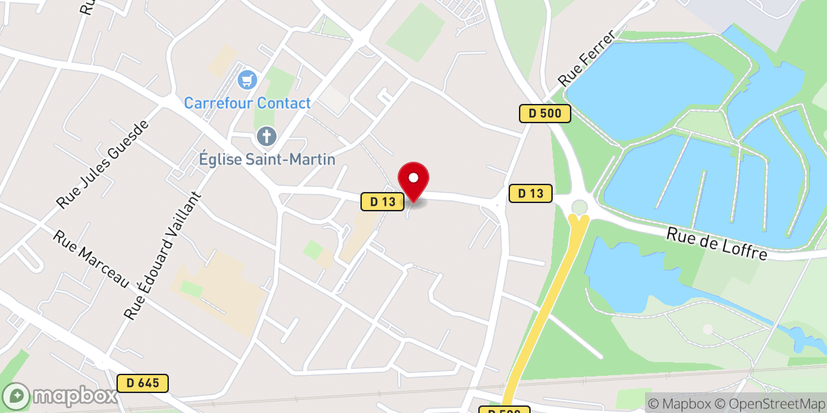 Map showing location of Eglise Evangélique Baptiste du Douaisis-CAP Espérance