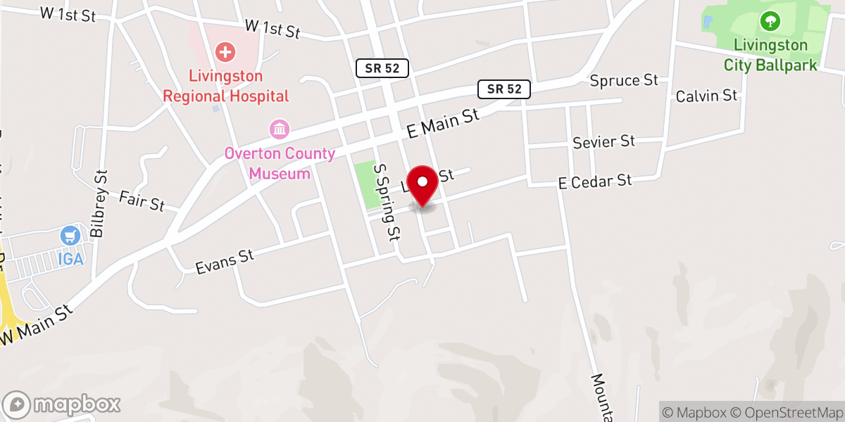Map showing location of The Movement Church