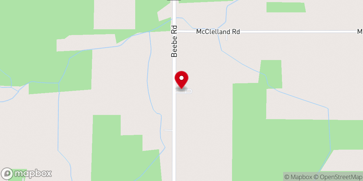 Map showing location of Concordia Church