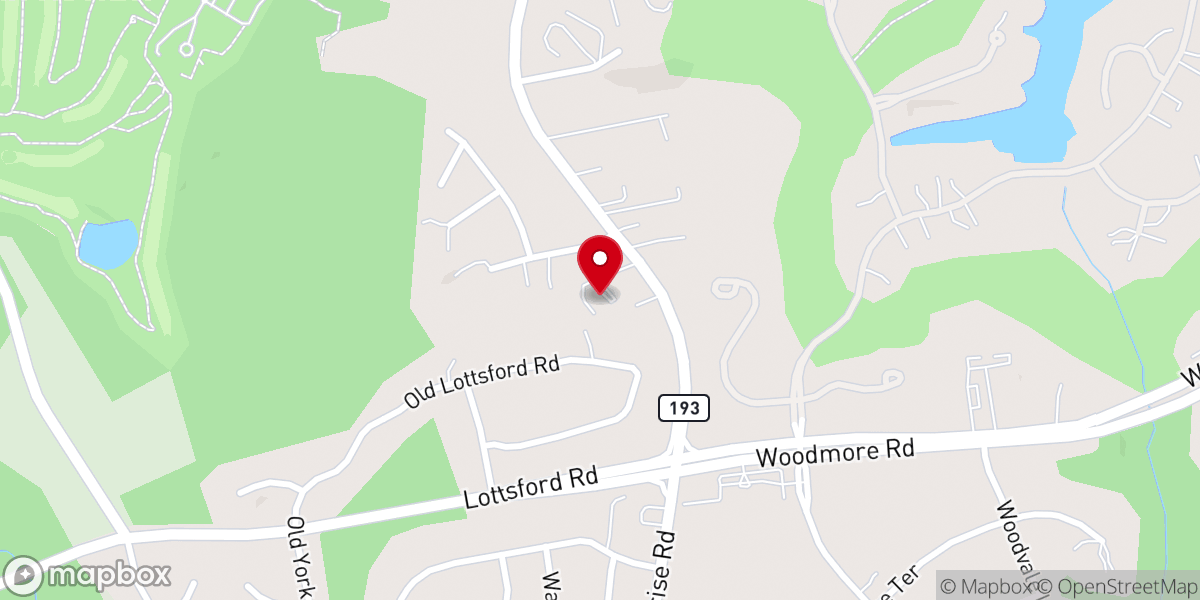 Map showing location of Gethsemane Baptist Church