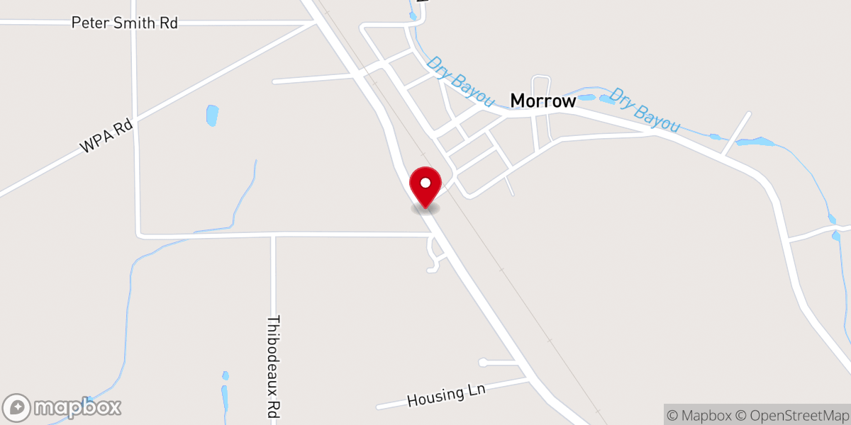 Map showing location of St James Baptist Church