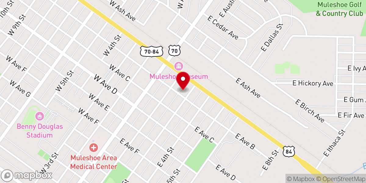 Map showing location of First Baptist Youth Ministry