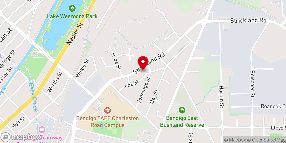 Map showing location of St Francis Catholic Church