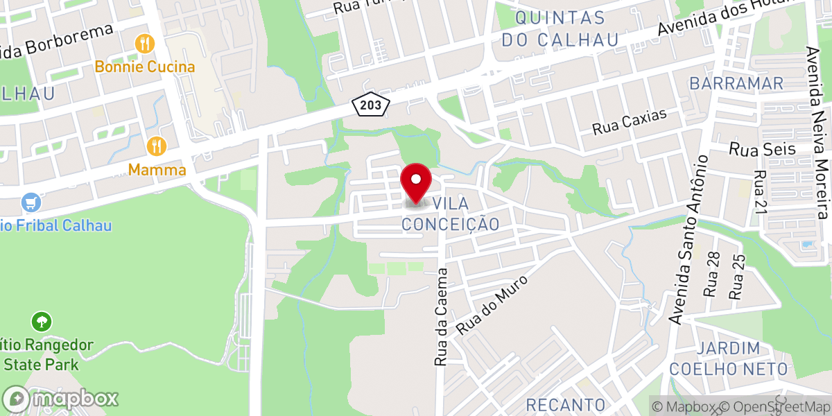 Map showing location of Igreja Universal - Alto do Calhau