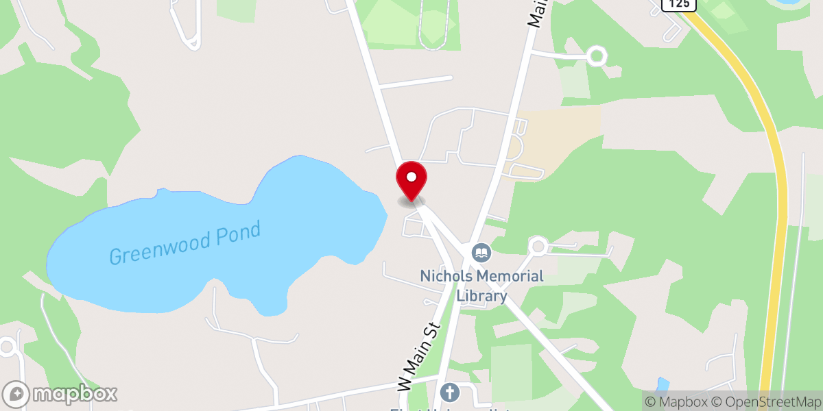 Map showing location of Gideon Masonic Lodge