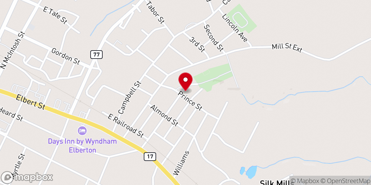Map showing location of Angela Nickelson Evangelist