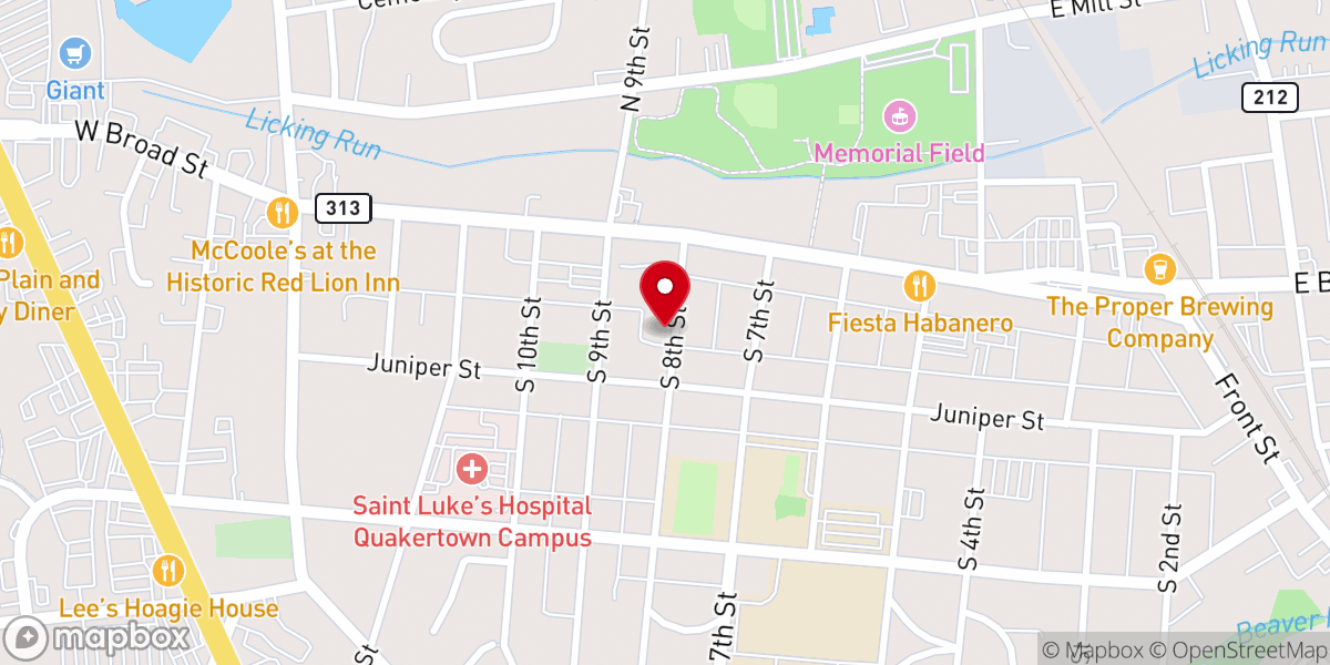 Map showing location of Church of the Incarnation