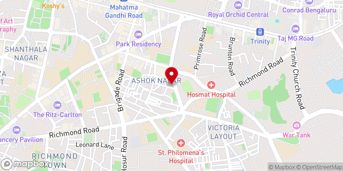 Map showing location of Wesley Tamil Church Ashoknagar CSI-KCD