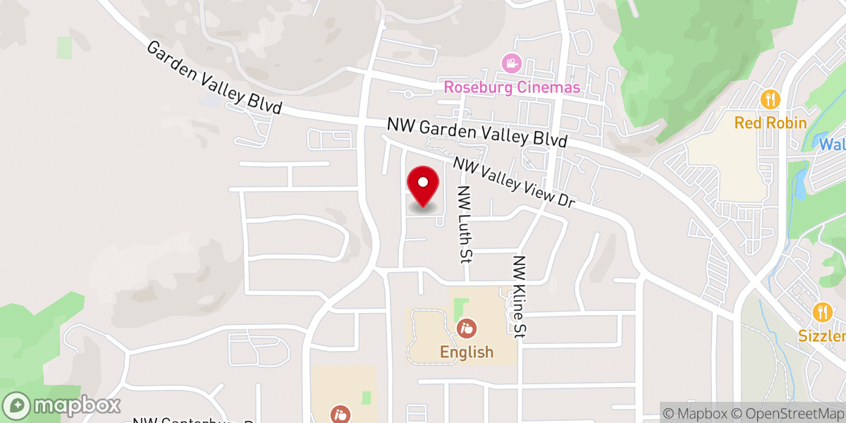 Map showing location of Umpqua Unitarian Universalist Congregation
