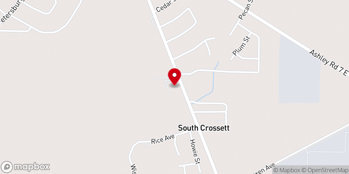 Map showing location of Holy Cross Catholic Church