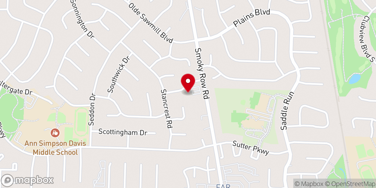 Map showing location of Saint Andrew Christian Church