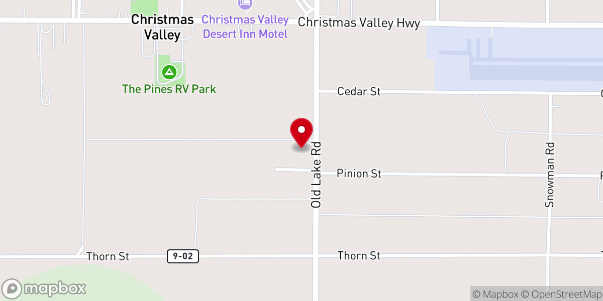 Map showing location of Christmas Valley Seventh-day Adventist Church