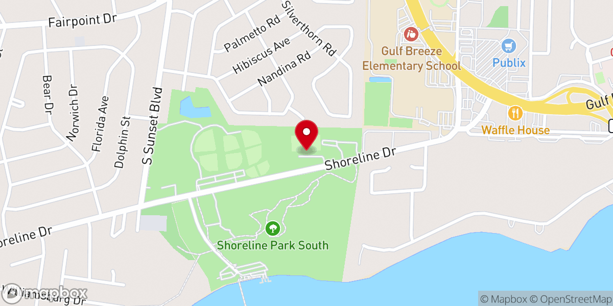 Map showing location of The Rock Church