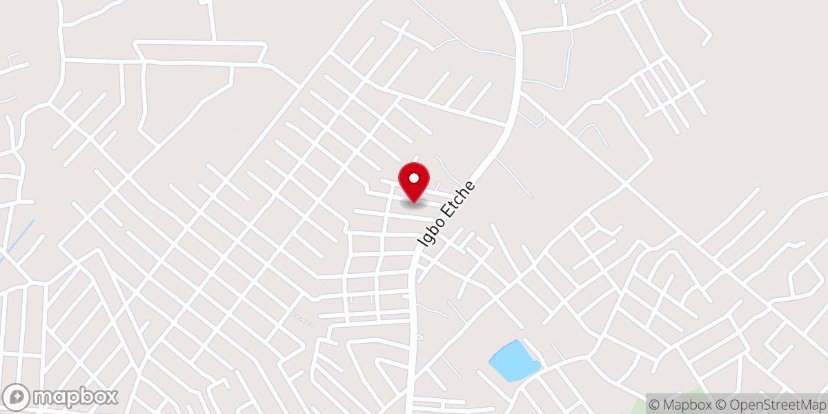 Map showing location of Living Faith church AKA Winners Chapel New Jerusalem