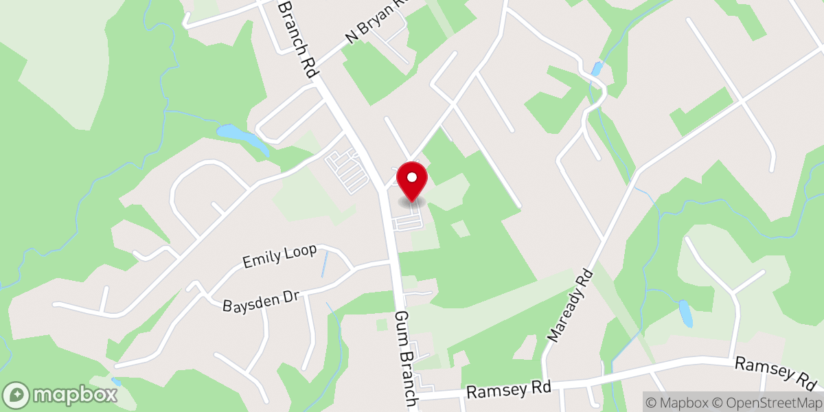 Map showing location of Bethlehem Baptist Church
