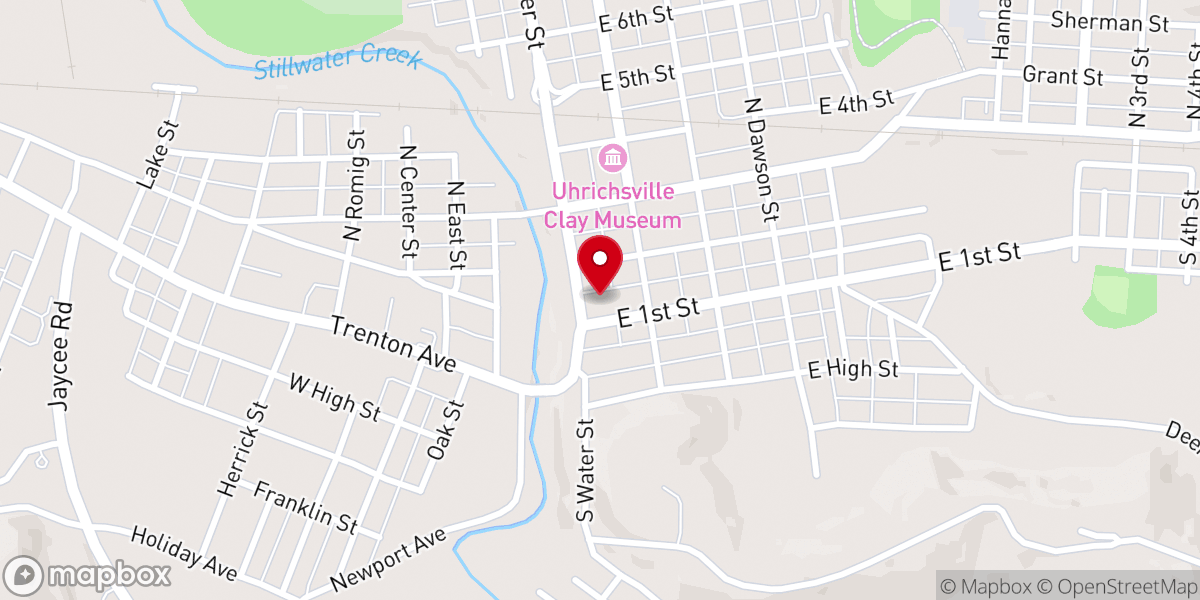 Map showing location of Twin City food pantry