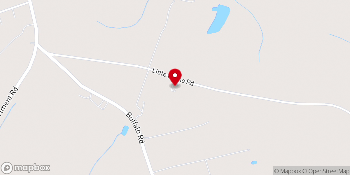 Map showing location of Divine Crossings Baptist Church