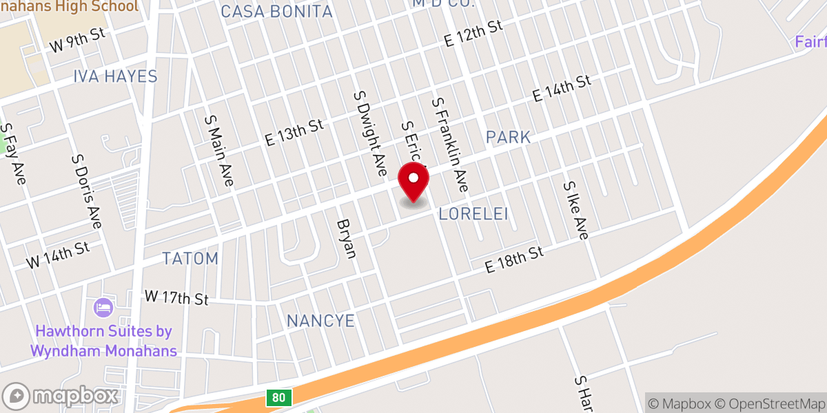 Map showing location of First Presbyterian Church