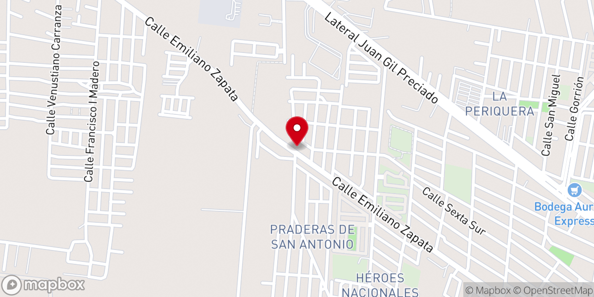Map showing location of Centro Cristiano Vida Abundante