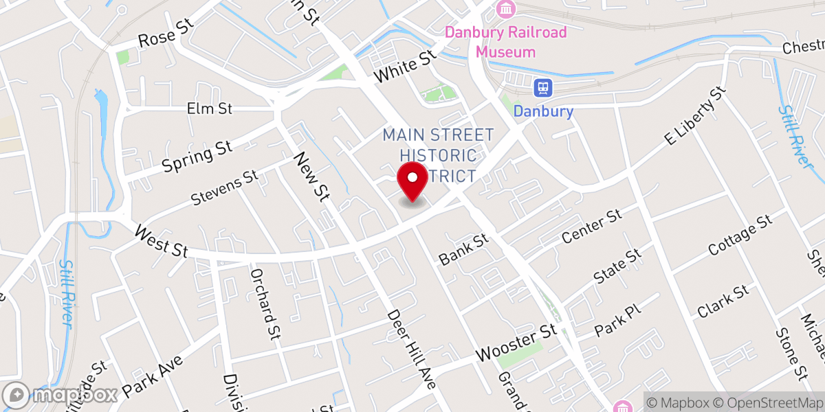 Map showing location of St James Episcopal Church