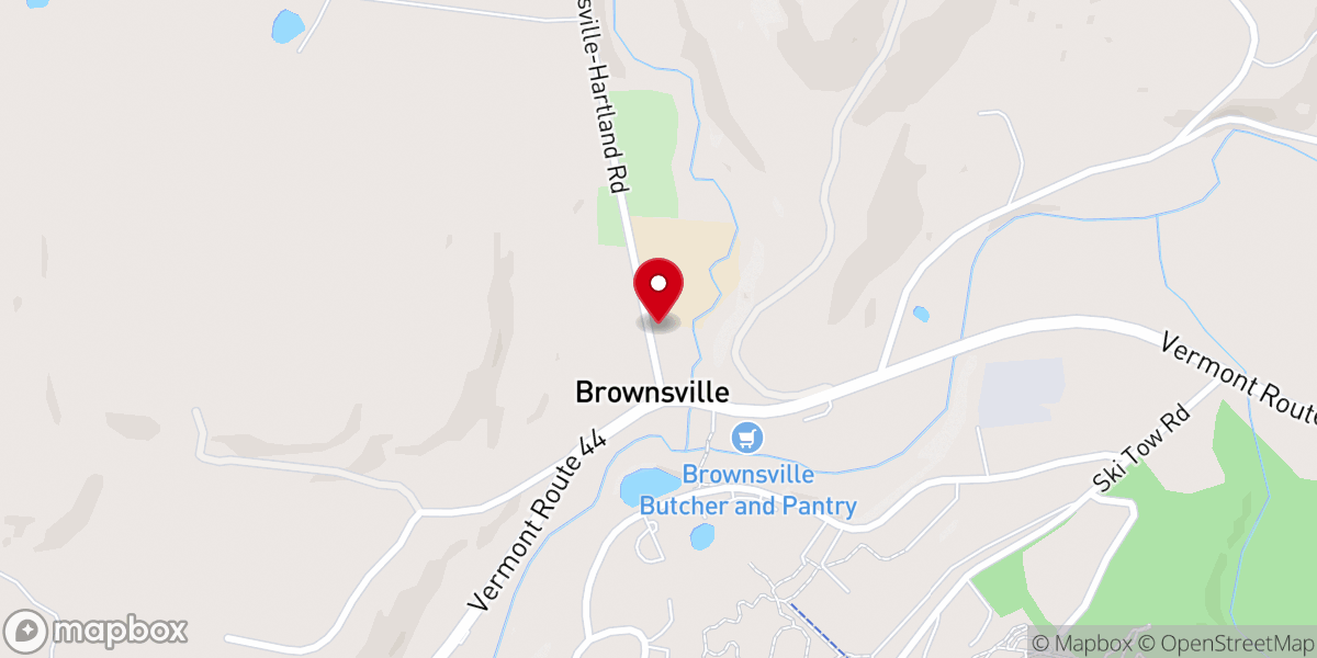 Map showing location of Brownsville Community Church