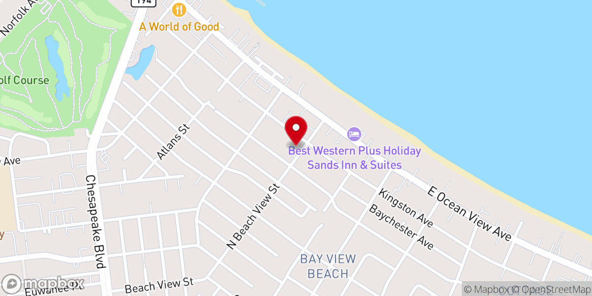Map showing location of Christian Reformed Church