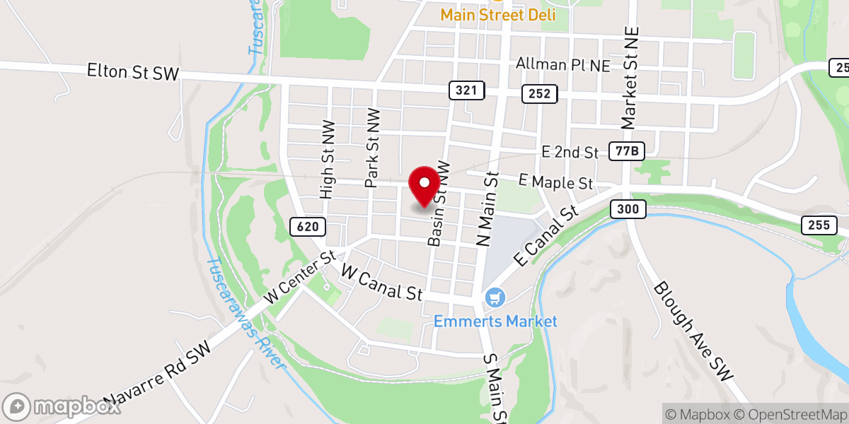 Map showing location of Living Grace Christian Church