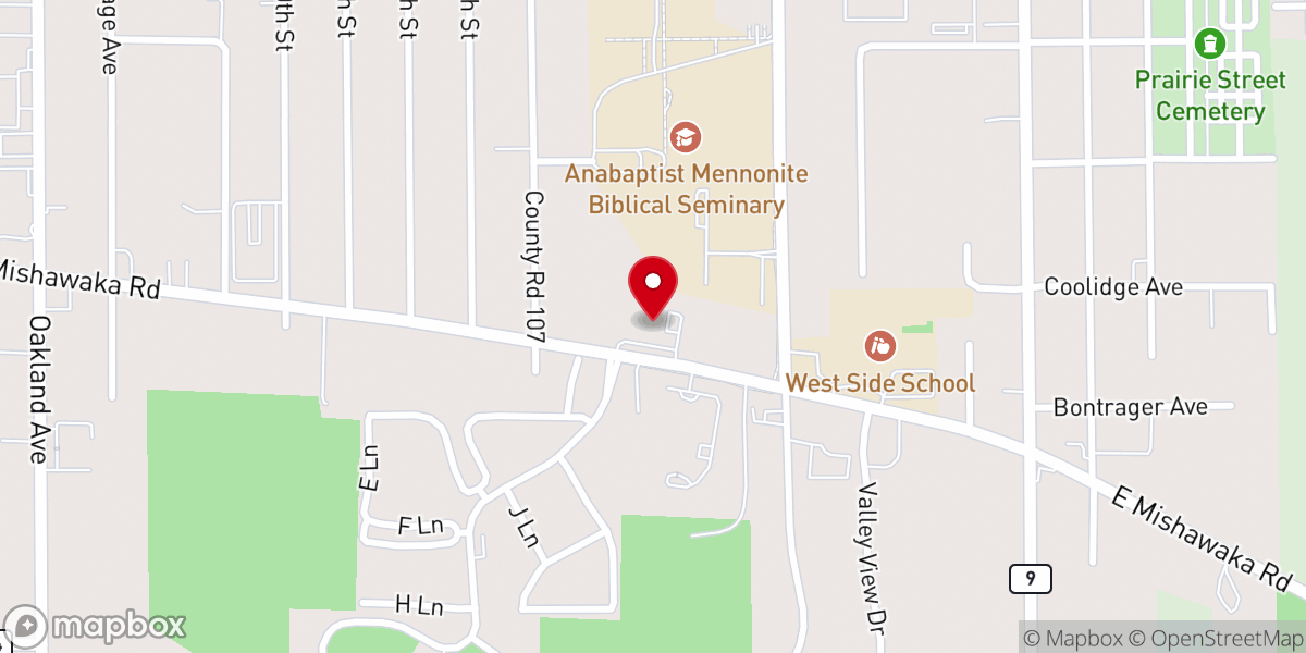 Map showing location of New Vision of Life Church