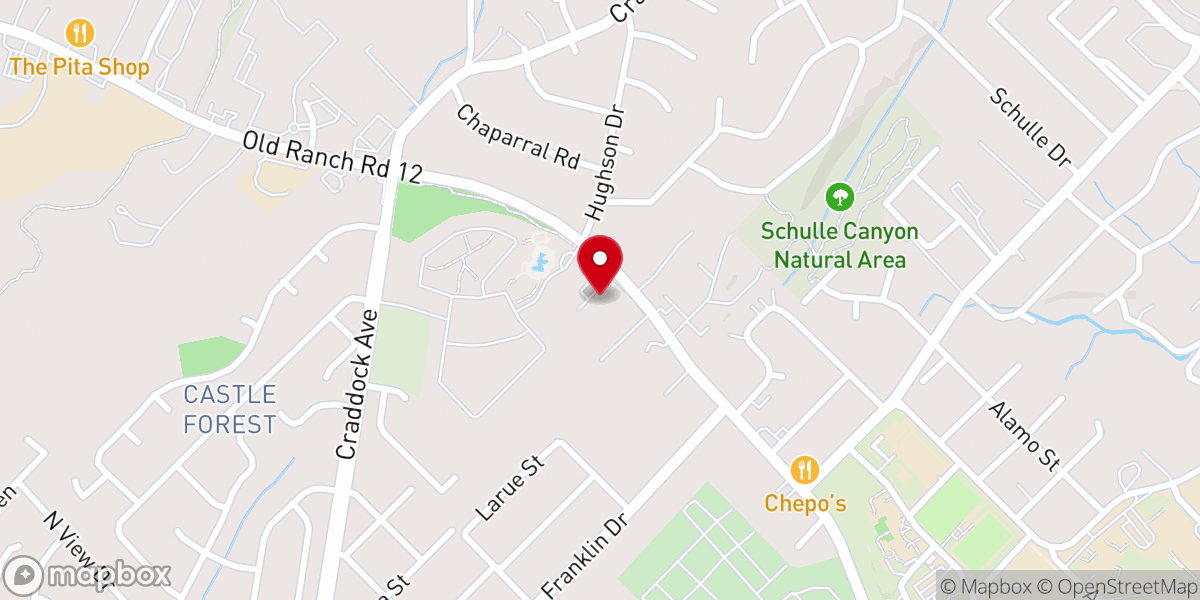 Map showing location of San Marcos Seventh-day Adventist Church