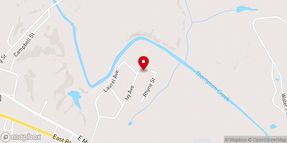 Map showing location of Church of God Parsonage