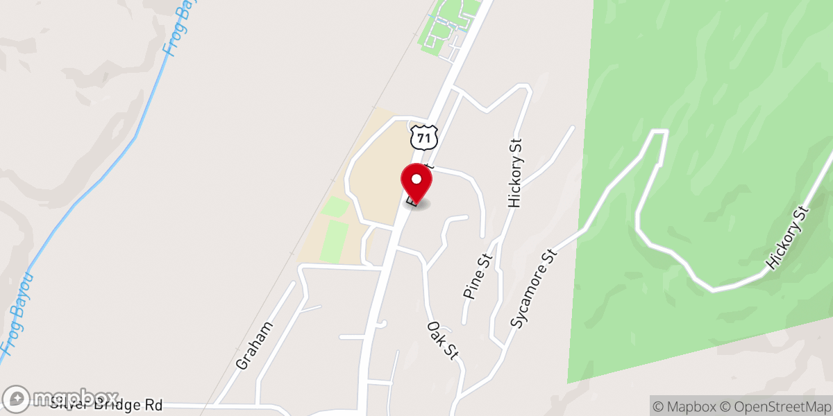 Map showing location of Hillside Fellowship Church Family Life Center