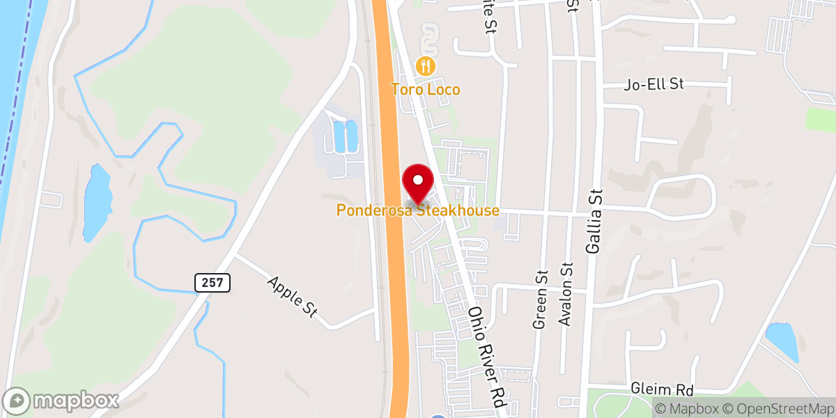 Map showing location of The Rock Church