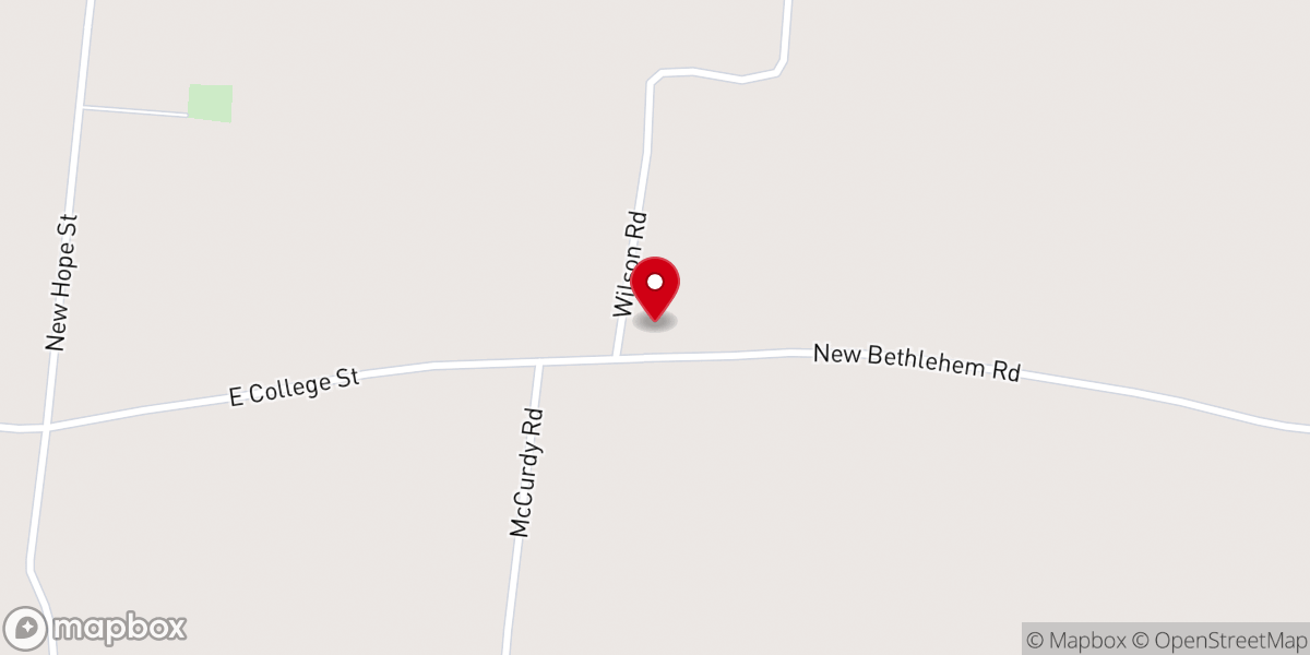 Map showing location of Apostolic Faith Tabernacle