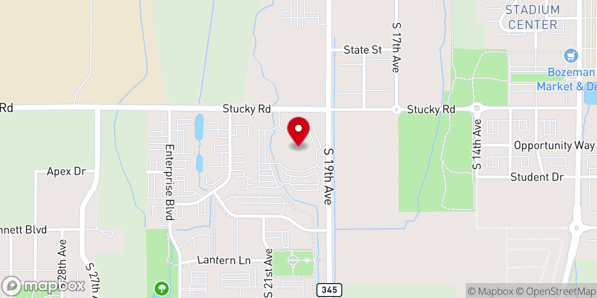 Map showing location of Grace Bible Church