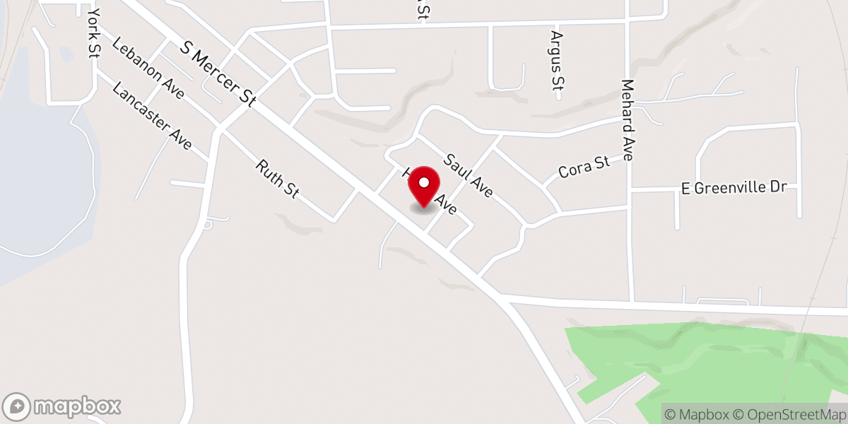Map showing location of Bethel Life Worship Center