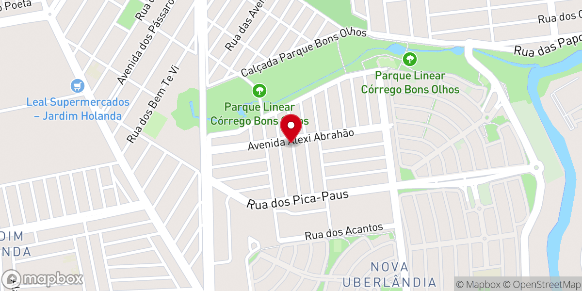 Map showing location of Assembléia de Deus Missão Aos Povos (ADMP) Nova Uberlândia
