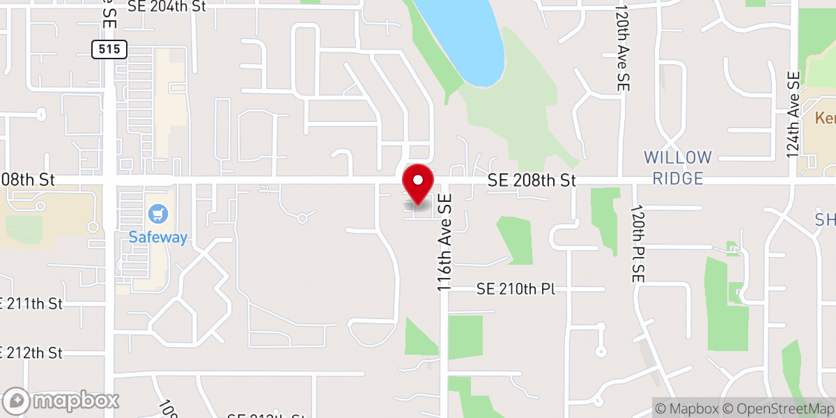 Map showing location of Galilee Baptist Church