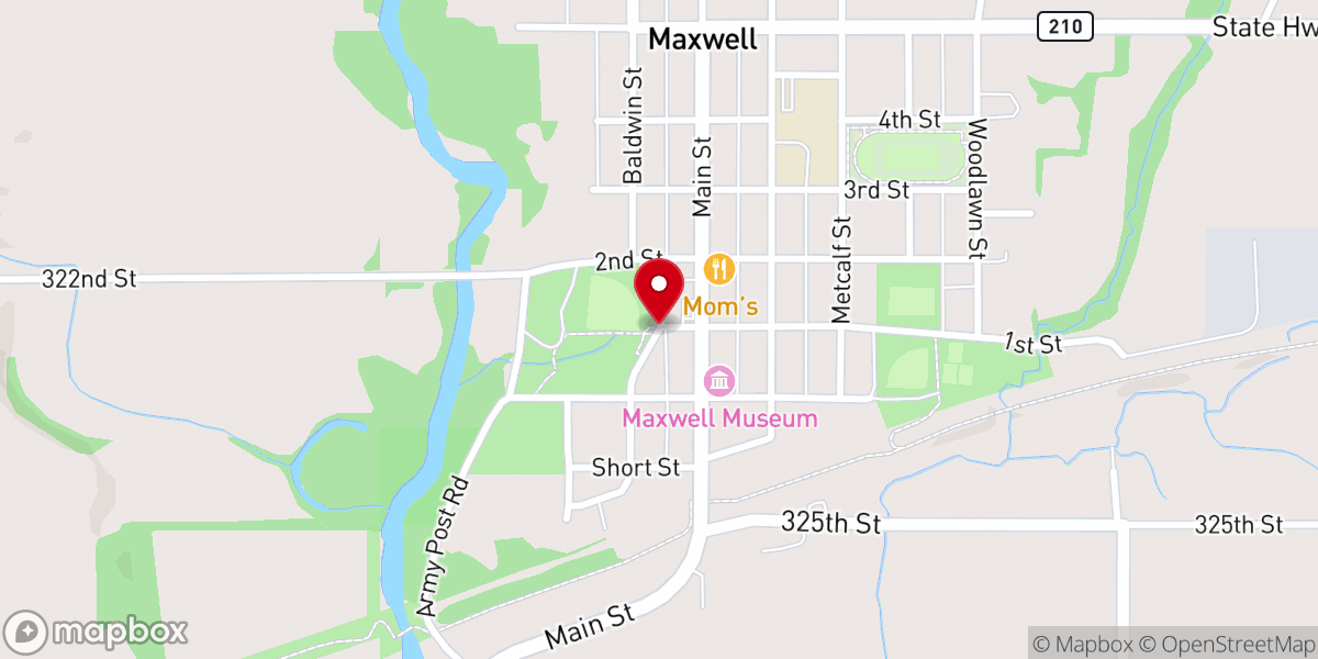 Map showing location of trailor cout
