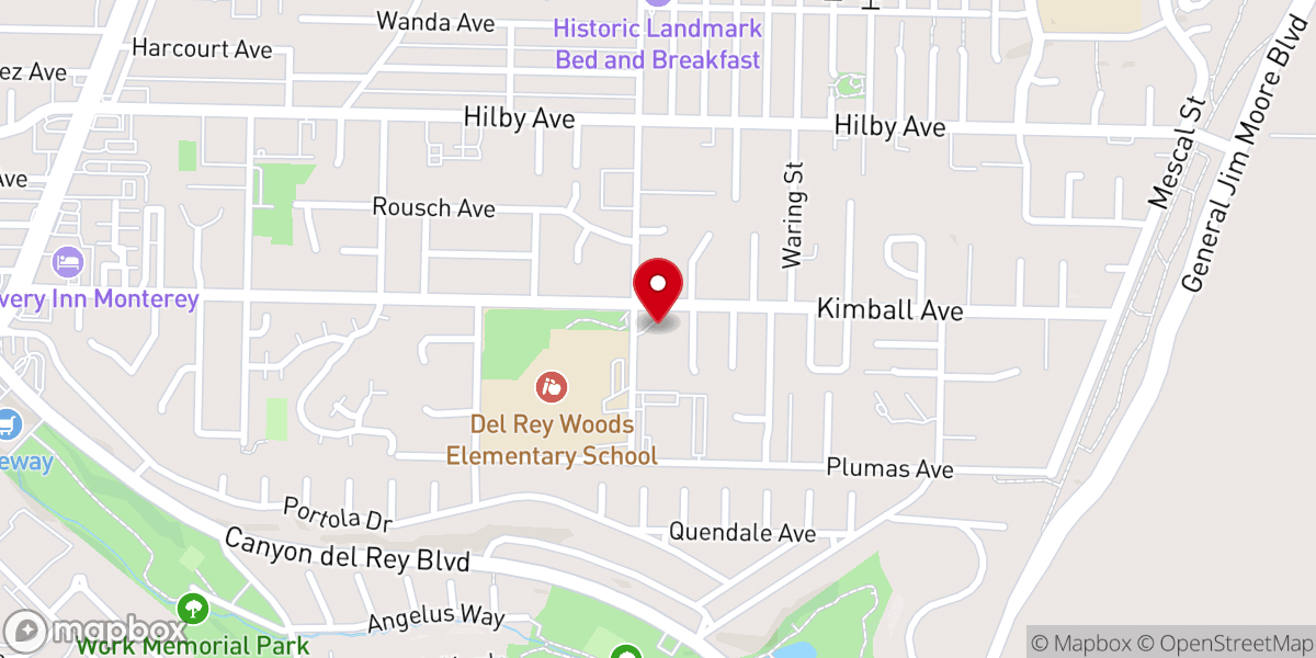Map showing location of La Iglesia de San Pablo, Seaside, CA