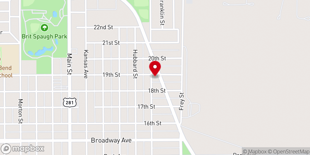 Map showing location of Iglesia Adventista Hispana - Great Bend Hsipanic Seventh-day Adventist Church