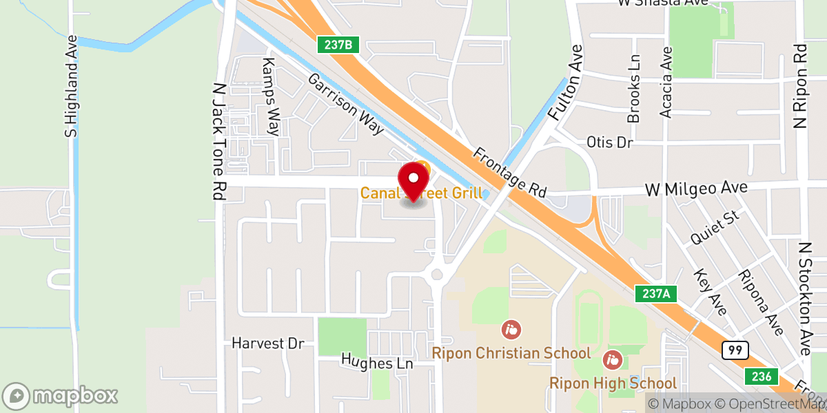Map showing location of Zion Reformed Church